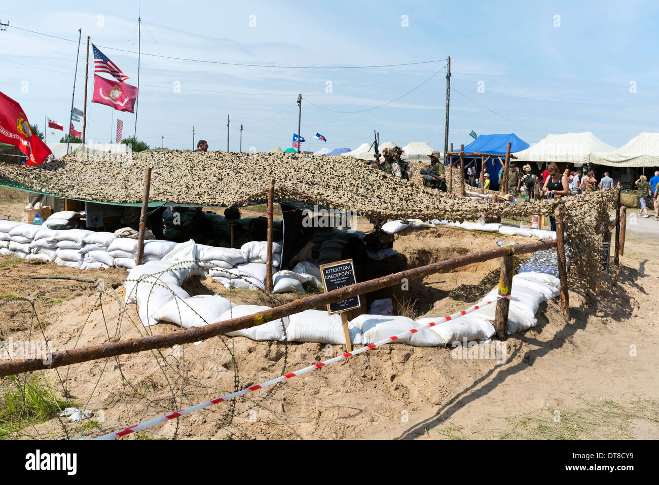 "X Incontro internazionale di veicoli militari le vie e il ferro di cavallo' nel Borne Sulinowo, Polonia Foto Stock