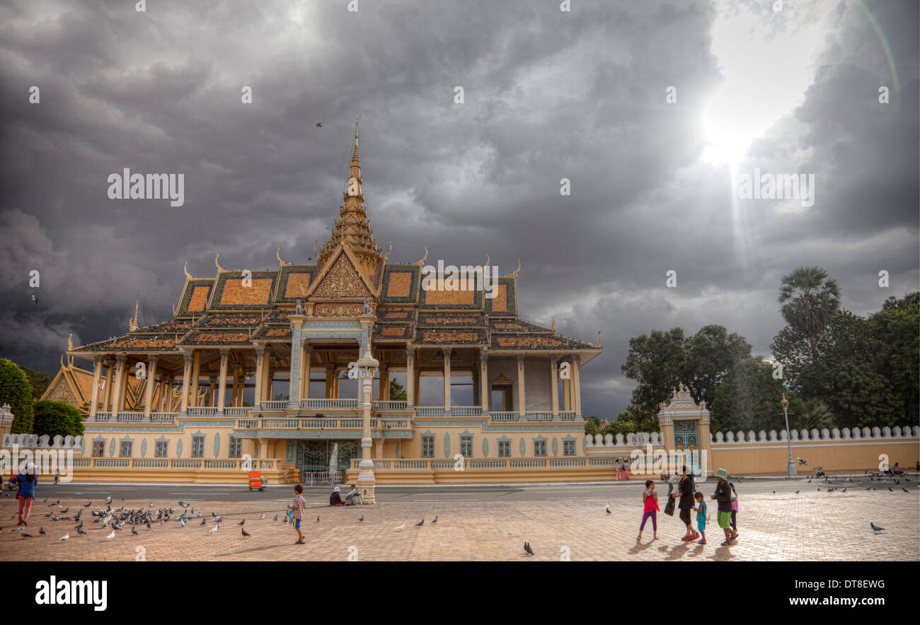 Il Palazzo Reale di Phnom Penh Foto Stock