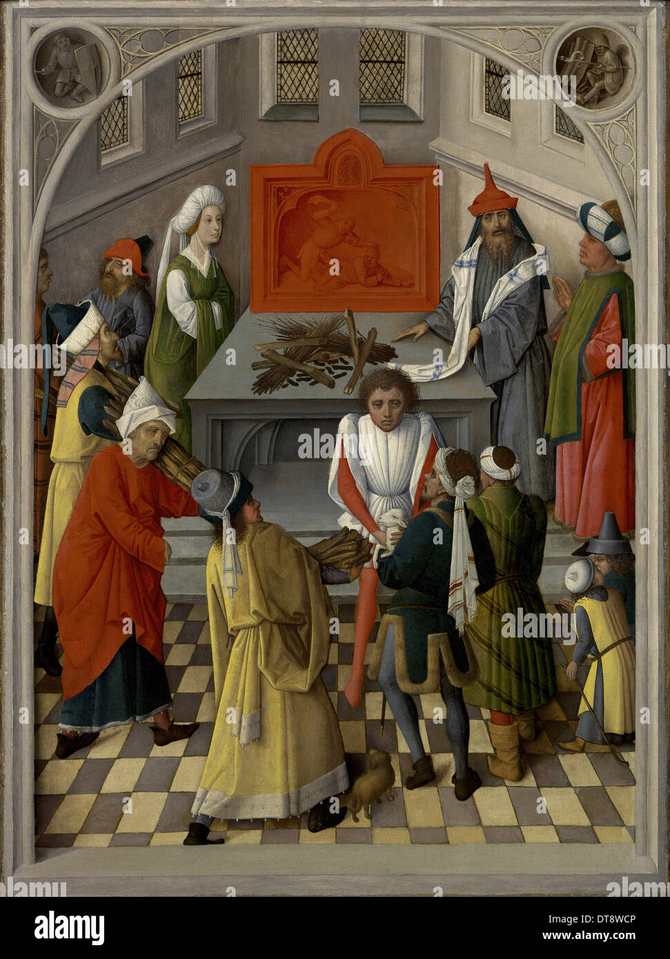 L'offerta degli ebrei, 1465 ca. Artista: Master della raccolta della Manna (attivo 1460-1470) Foto Stock