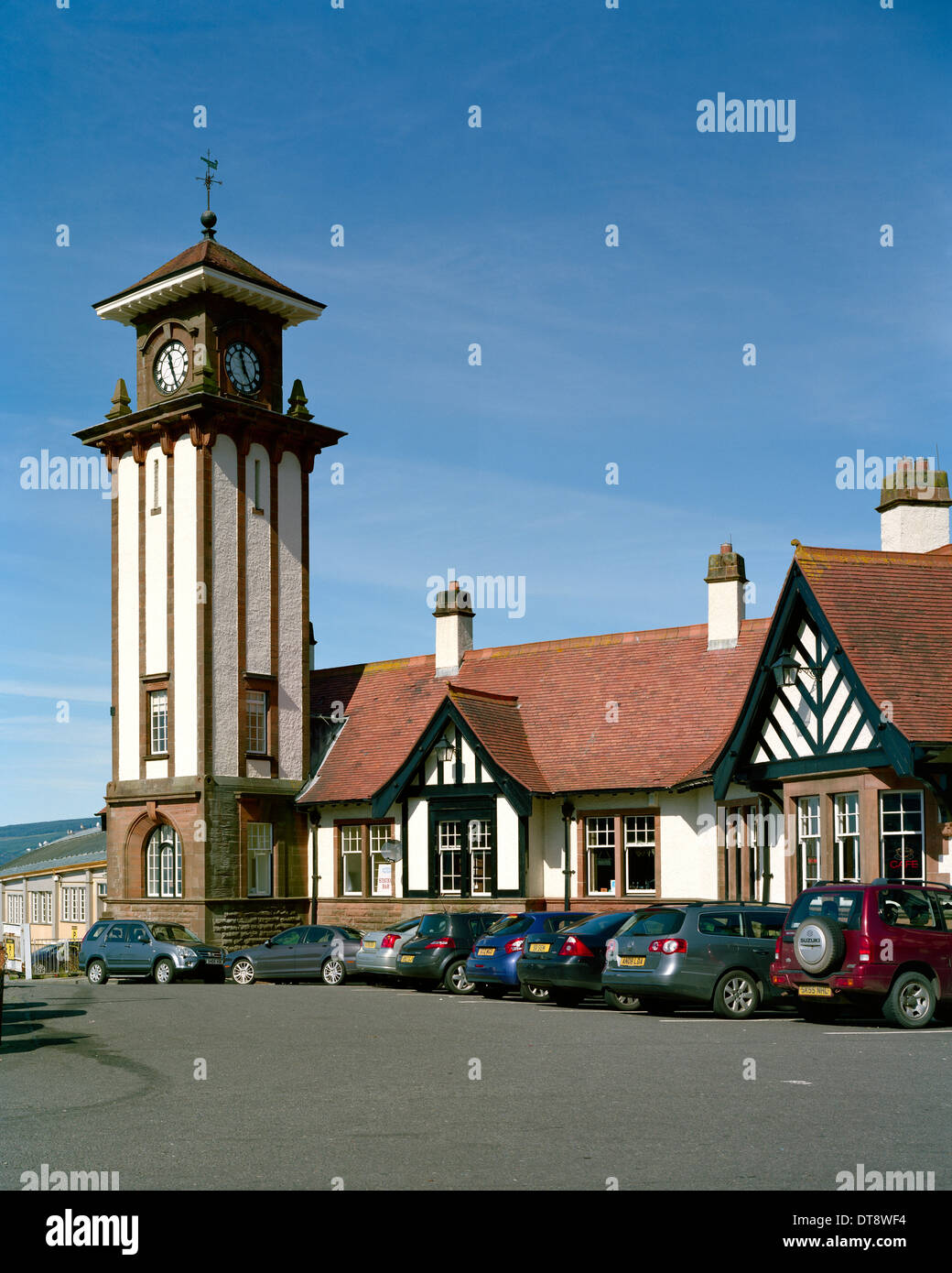 Clocktower di Wemyss Bay stazione ferroviaria Scozia Scotland Foto Stock