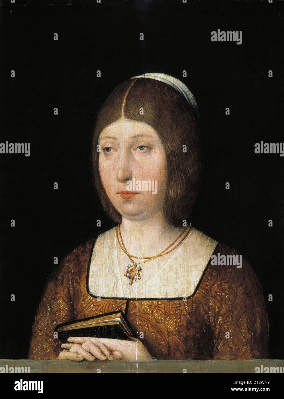Regina Isabella I di Castiglia, c. 1490. Artista: Anonimo Foto Stock