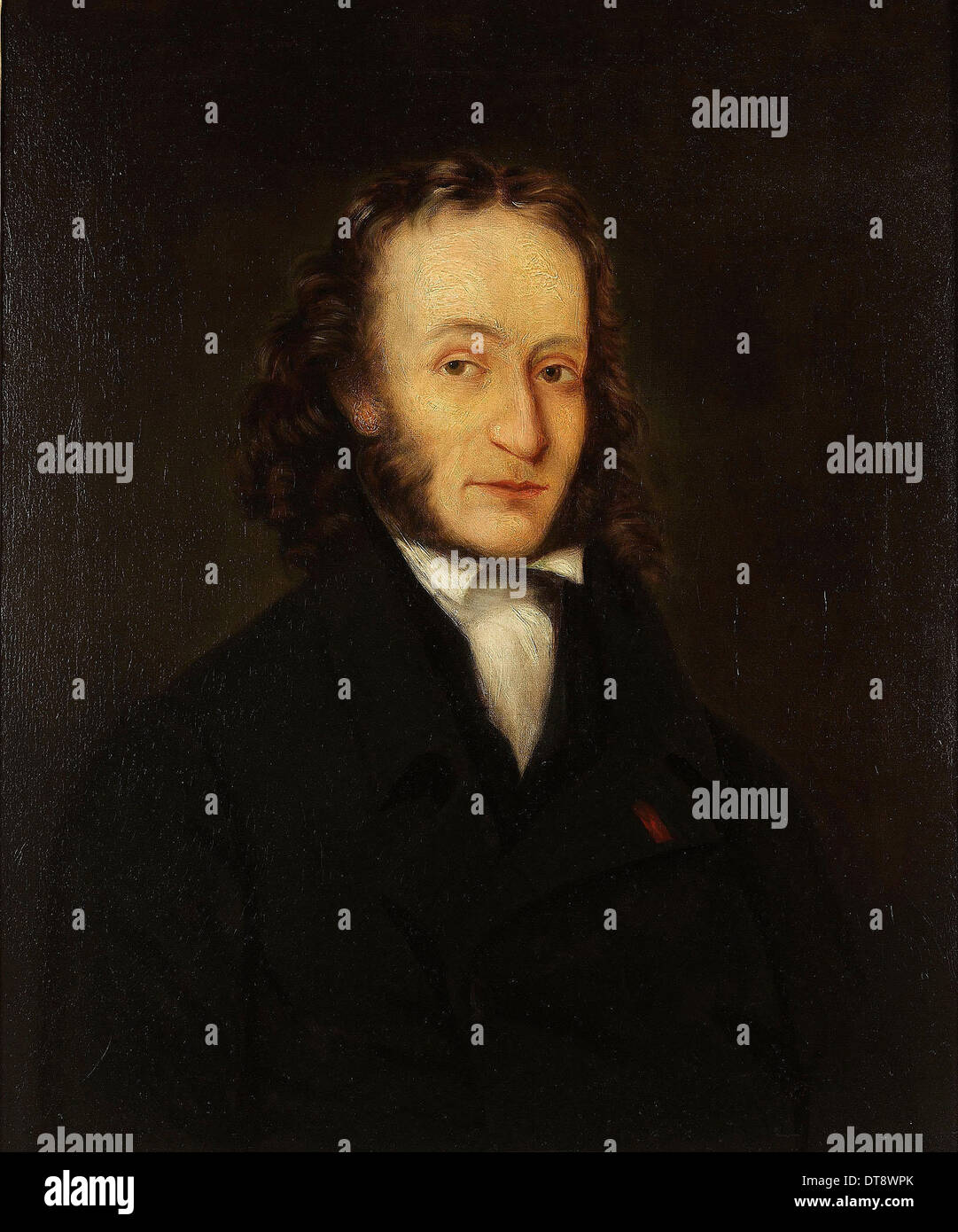 Ritratto di Niccolò Paganini (1782-1840), 1836. Artista: Whittle, Giovanni (attivo del XIX secolo). Foto Stock