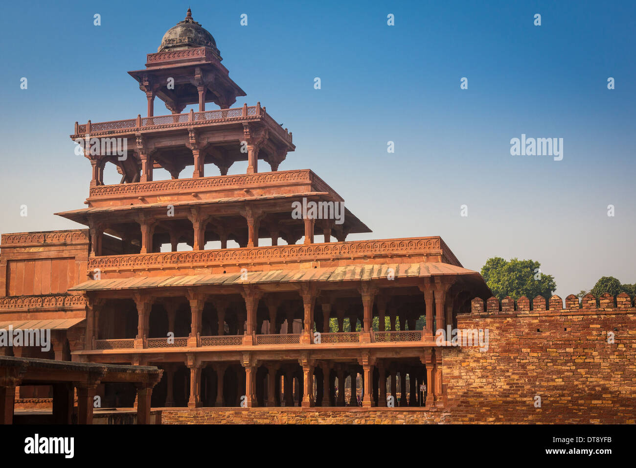 Fatehpur Sikri è una città e un'amministrazione comunale nel distretto di Agra nello stato di Uttar Pradesh, India. Foto Stock