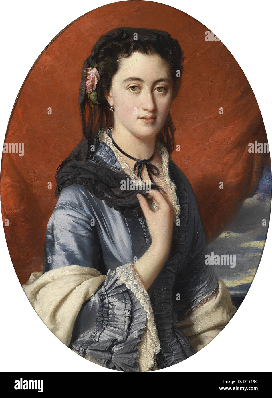 Ritratto della contessa Varvara Musina-Pushkina (1832-1885), 1864. Artista: Winterhalter Franz Xavier (1805-1873) Foto Stock