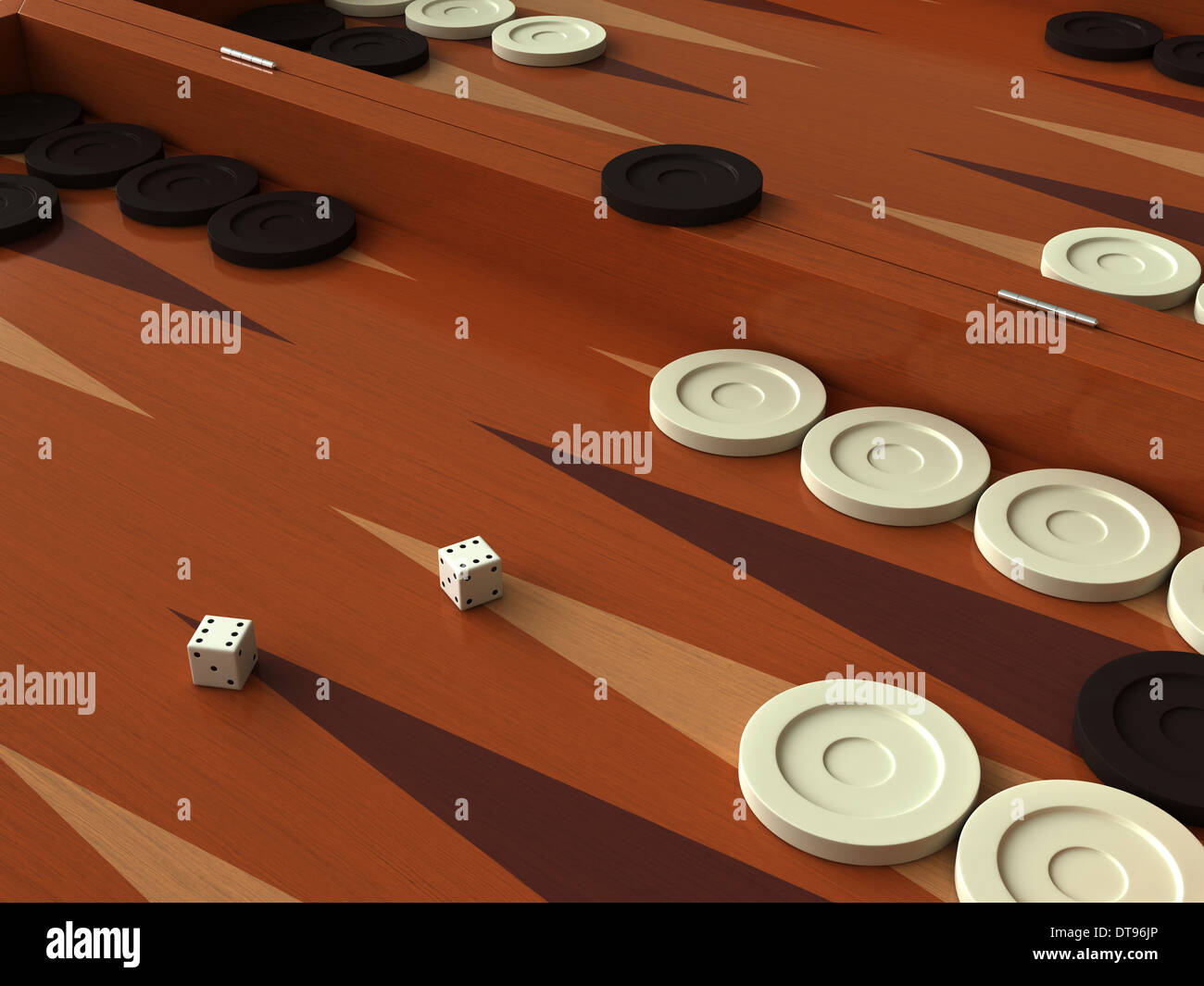 Backgammon Foto Stock