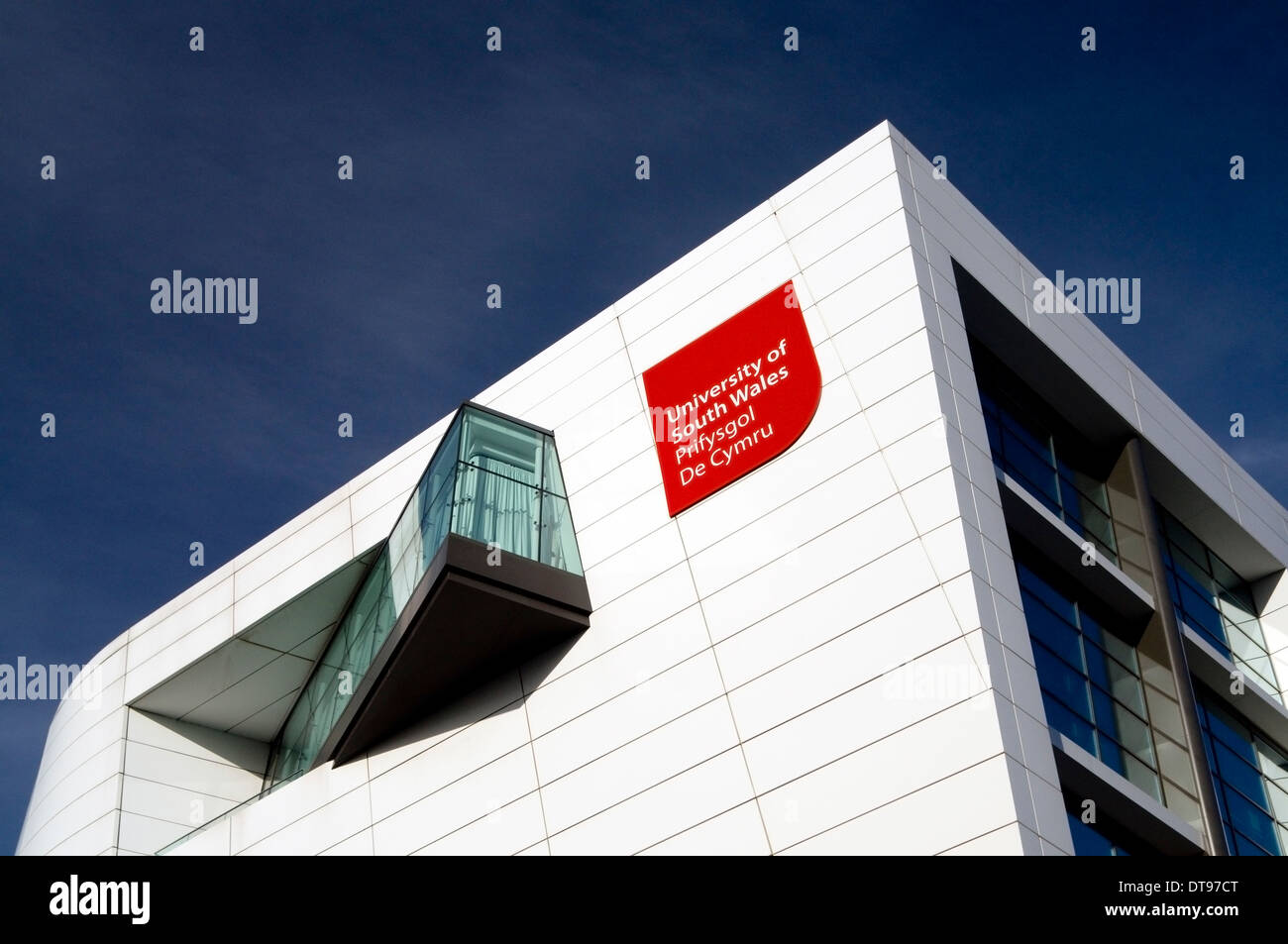 Università del Galles del Sud De Prifysgol Cymru edificio, Cardiff, Galles. Foto Stock