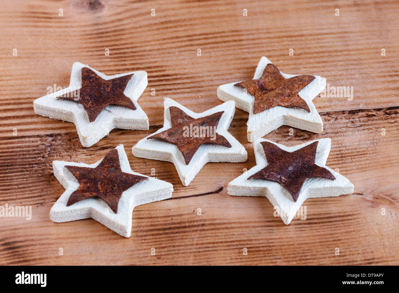 Star, decorazione di Natale Foto Stock