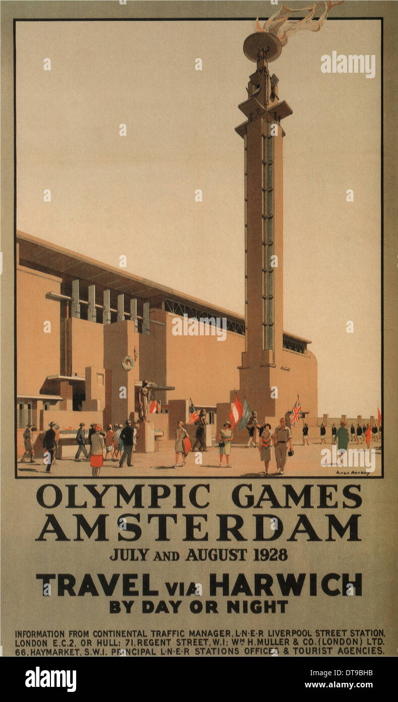 Le 1928 Olimpiadi di estate, Amsterdam, 1928. Artista: Van Anrooy, Anton (1870-1949) Foto Stock