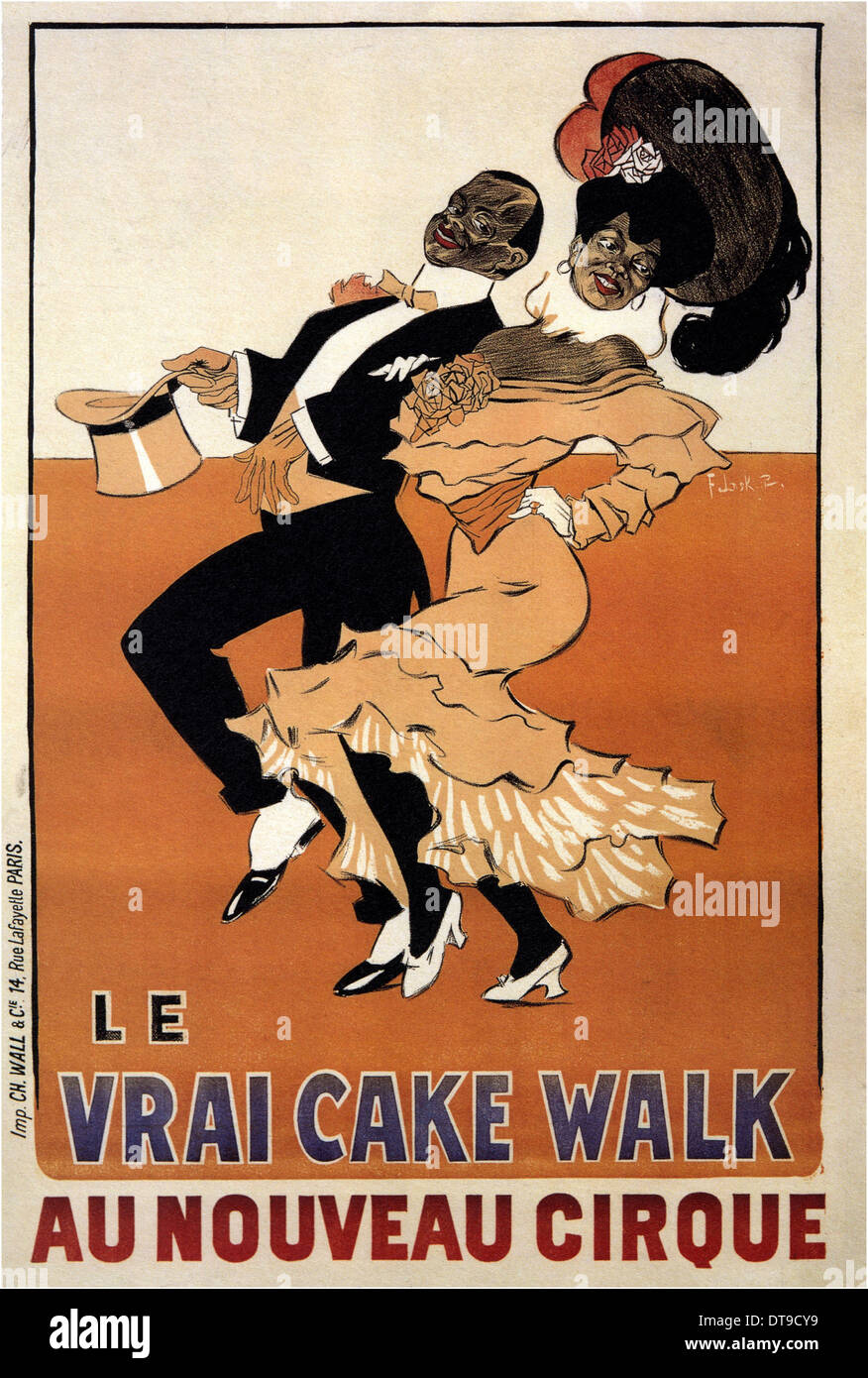 Le vrai torta a piedi au Nouveau Cirque, c.1901-1902. Artista: Laskowski (Laskoff), François (Franz) (1869-1918) Foto Stock