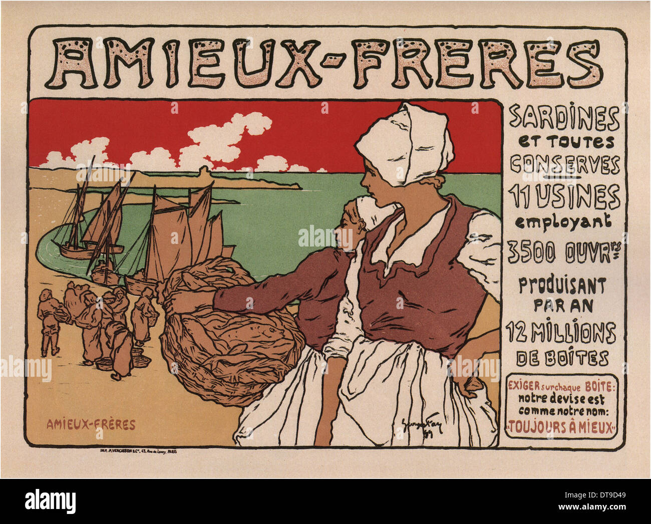 Amieux Freres (poster), 1899. Artista: Fay, Georges (1871-1916) Foto Stock