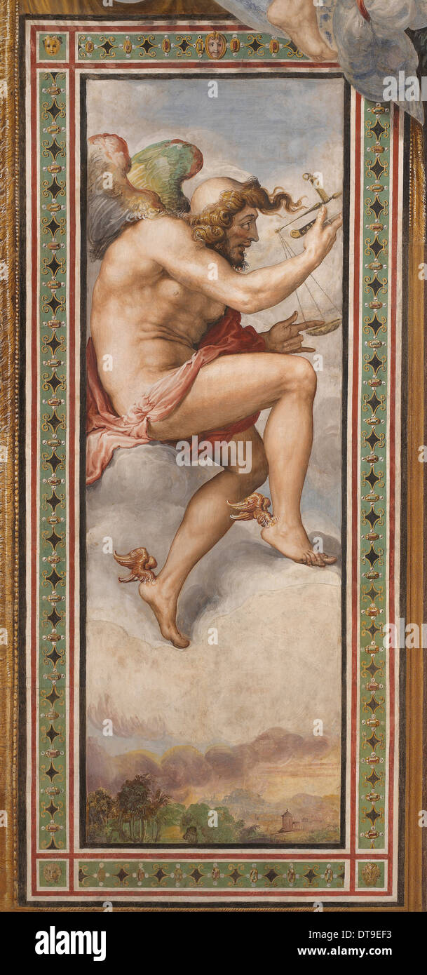 Tempo di decisione (kairos), c. 1544. Artista: Rossi, Francesco de (1510-1563) Foto Stock