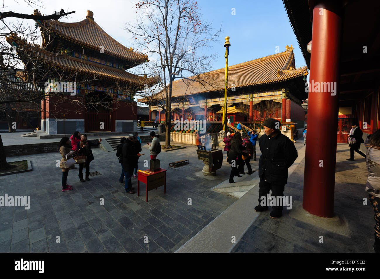 Il Tempio Lama Yonghe Gong) a Pechino, Cina Foto Stock