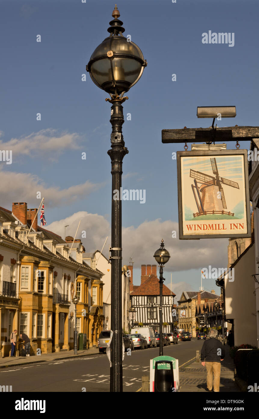 Chapel Street Stratford on Avon Foto Stock