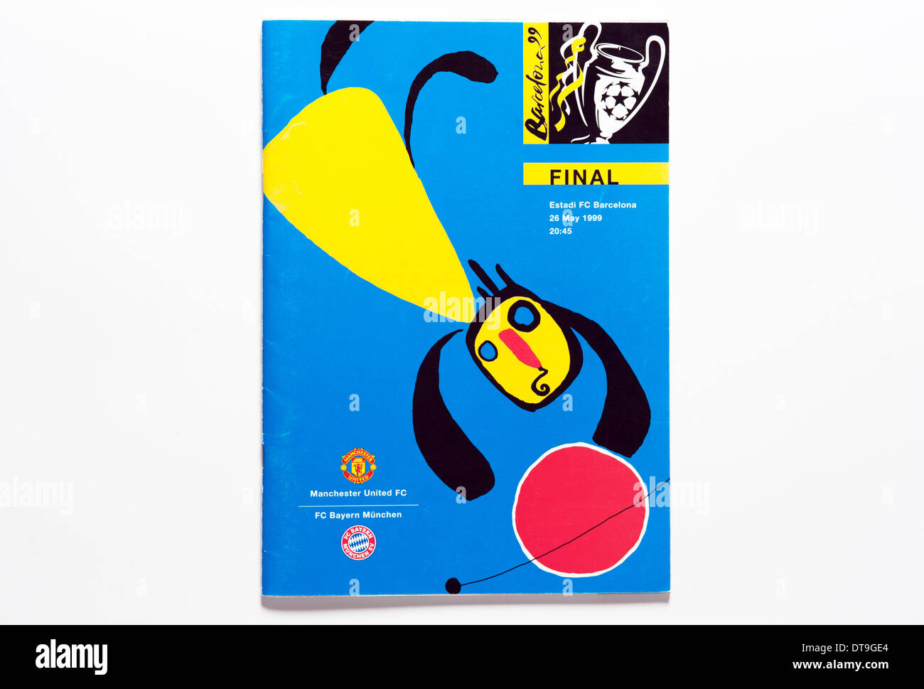 Finale di UEFA Champions League 1999. Programma. Foto Stock