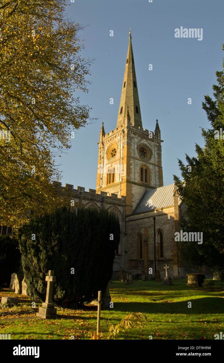 Chiesa della Santa Trinità guglia Stratford on Avon Foto Stock