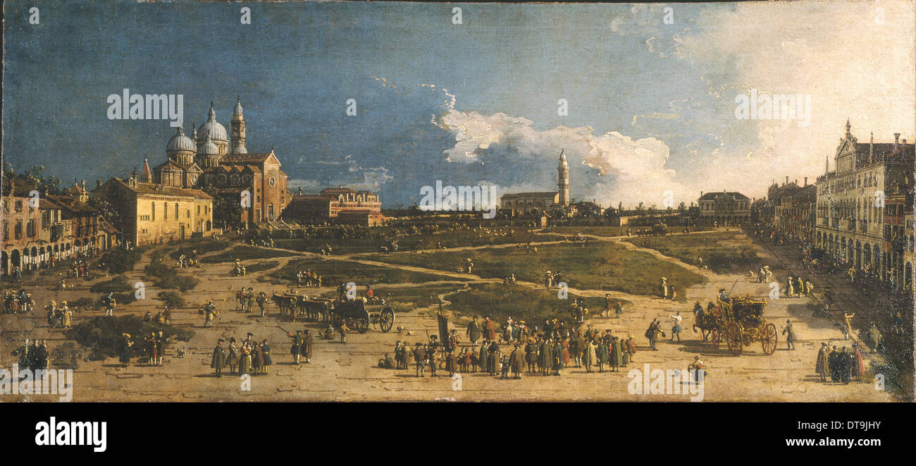 Prà della Valle in Padova, 1740s. Artista: Canaletto (1697-1768) Foto Stock