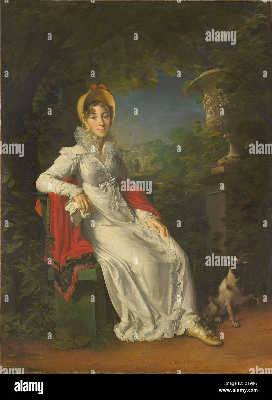 Carolina Bonaparte (1782-1839), regina di Napoli e di Sicilia, nel Bois de Boulogne, 1820-1830. Artista: Gérard, François Pascal Simon (1770-1837) Foto Stock