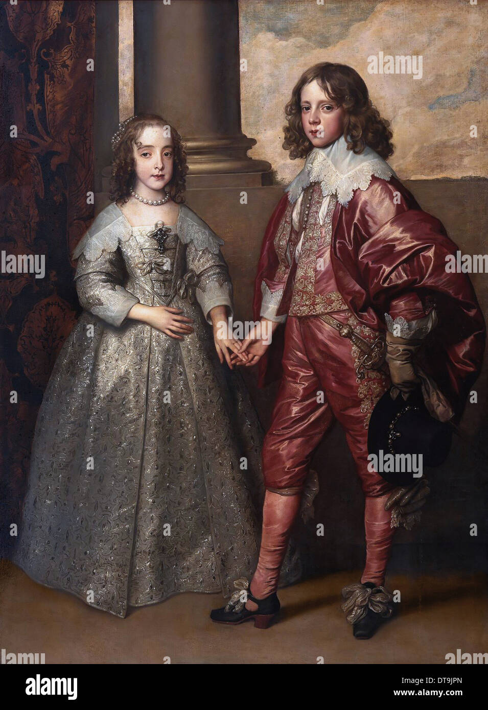Guglielmo II, principe di Orange e la sua sposa, Maria Henrietta Stuart, nel primo terzo del xvii sec.. Artista: Dyck Sir Anthony van (1599-1641) Foto Stock