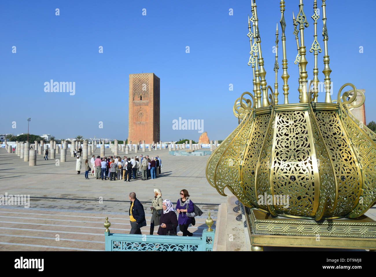 Torre Hassan (Tour Hassan), Boulevard Mohamed Lyazidi, Rabat, Rabat-Salé-Zemmour-Zaer regione, il Regno del Marocco Foto Stock