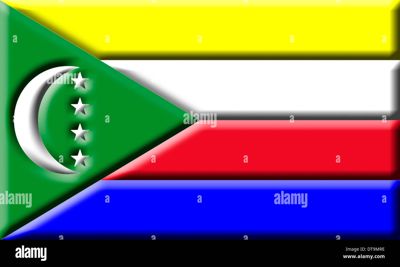 Comore - bandiera nazionale Foto Stock
