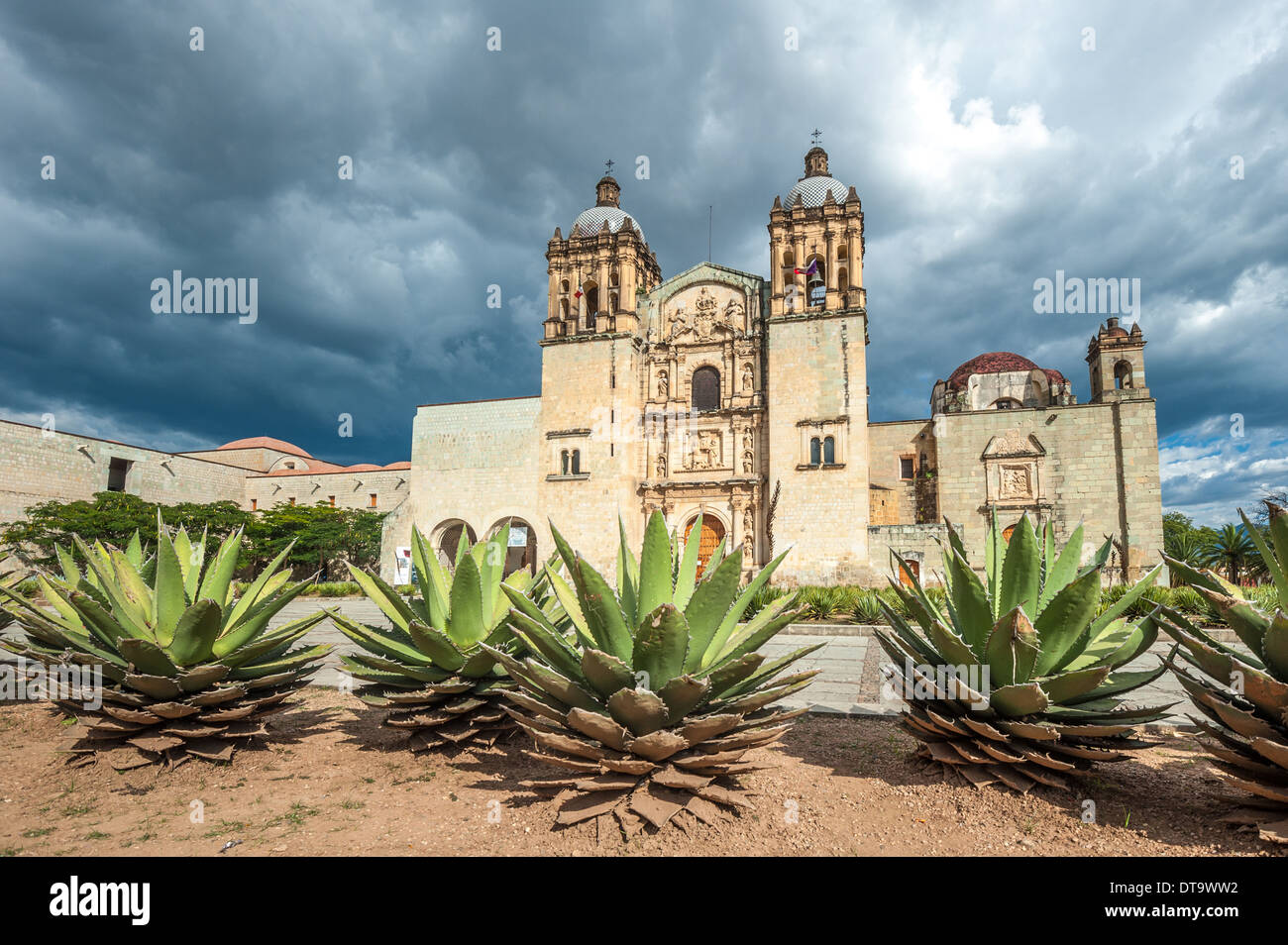 Chiesa di Santo Domingo de Guzman in Oaxaca, Messico Foto Stock
