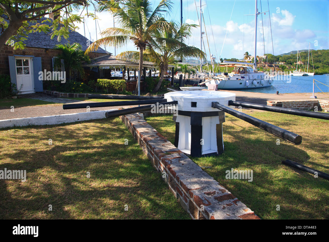 Nelson's Dockyard e English Harbour, Antigua nei Caraibi Foto Stock