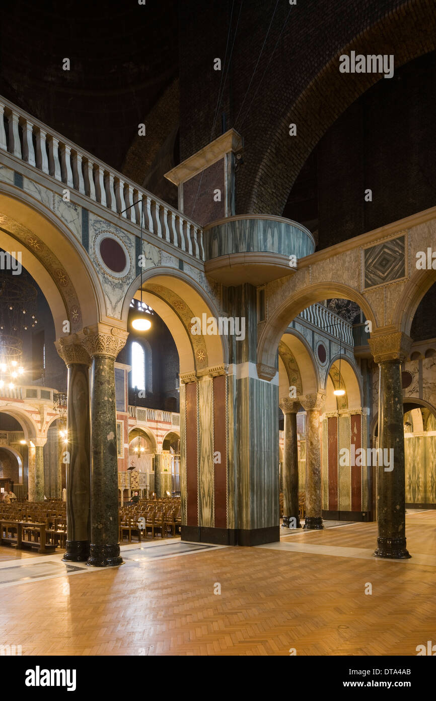 Londra, la Cattedrale di Westminster, 1895 bis 1903 von John Francis Bentley erbaut Foto Stock