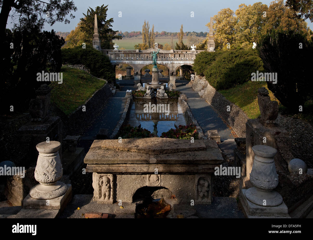 Rieder, Roseburg zwischen Ballenstedt und Rieder im Ostharz, Landschaftspark Foto Stock