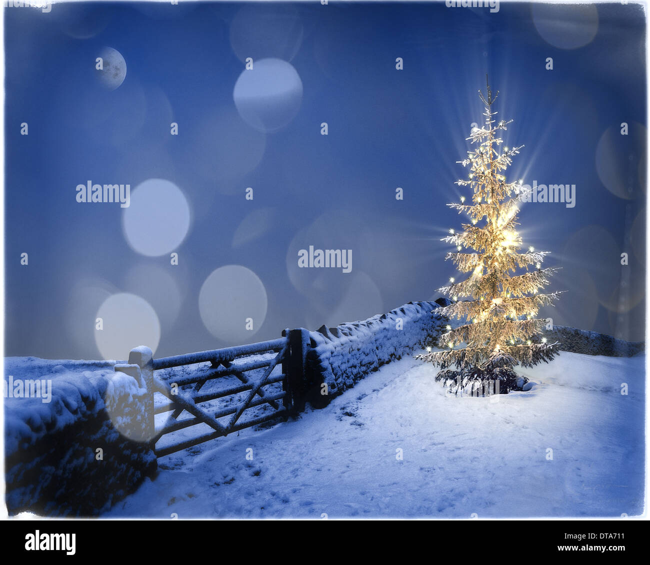 GB - GLOUCESTERSHIRE: Natale in Cotsworlds (Arte Digitale) Foto Stock