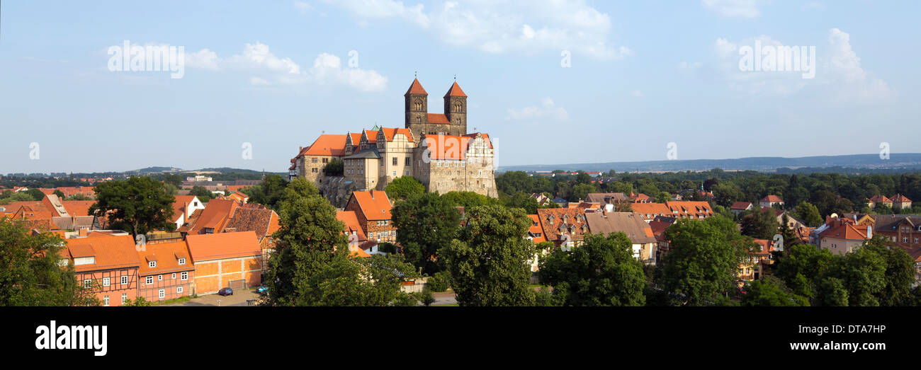 Quedlinburg, Schloß und Stiftskirche Foto Stock