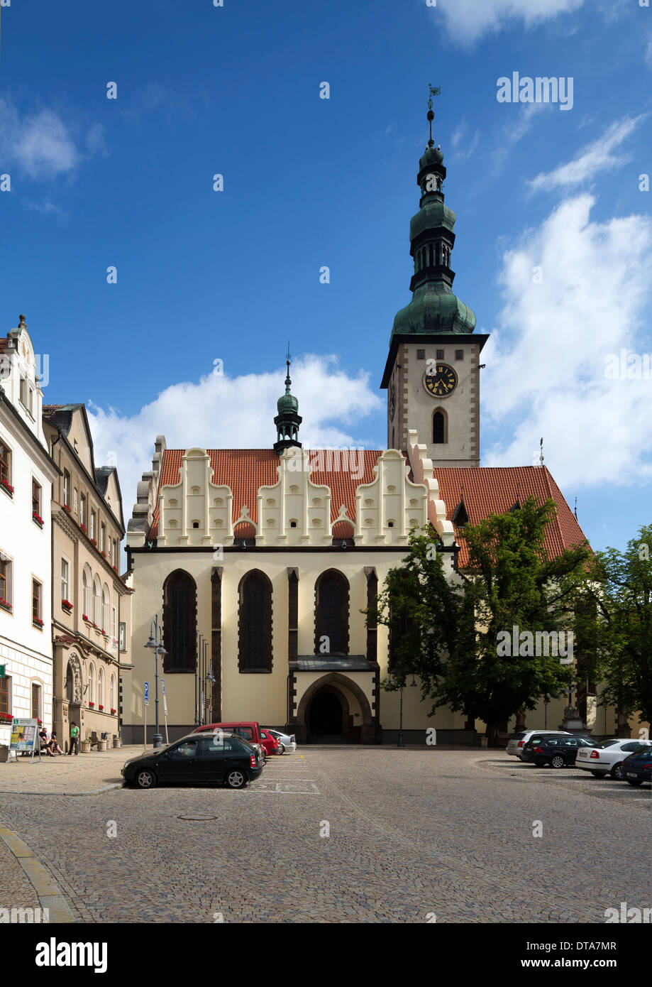 Il Tabor, Stadtpfarrkirche Kostel Promenení Páne na hore Tábor Foto Stock