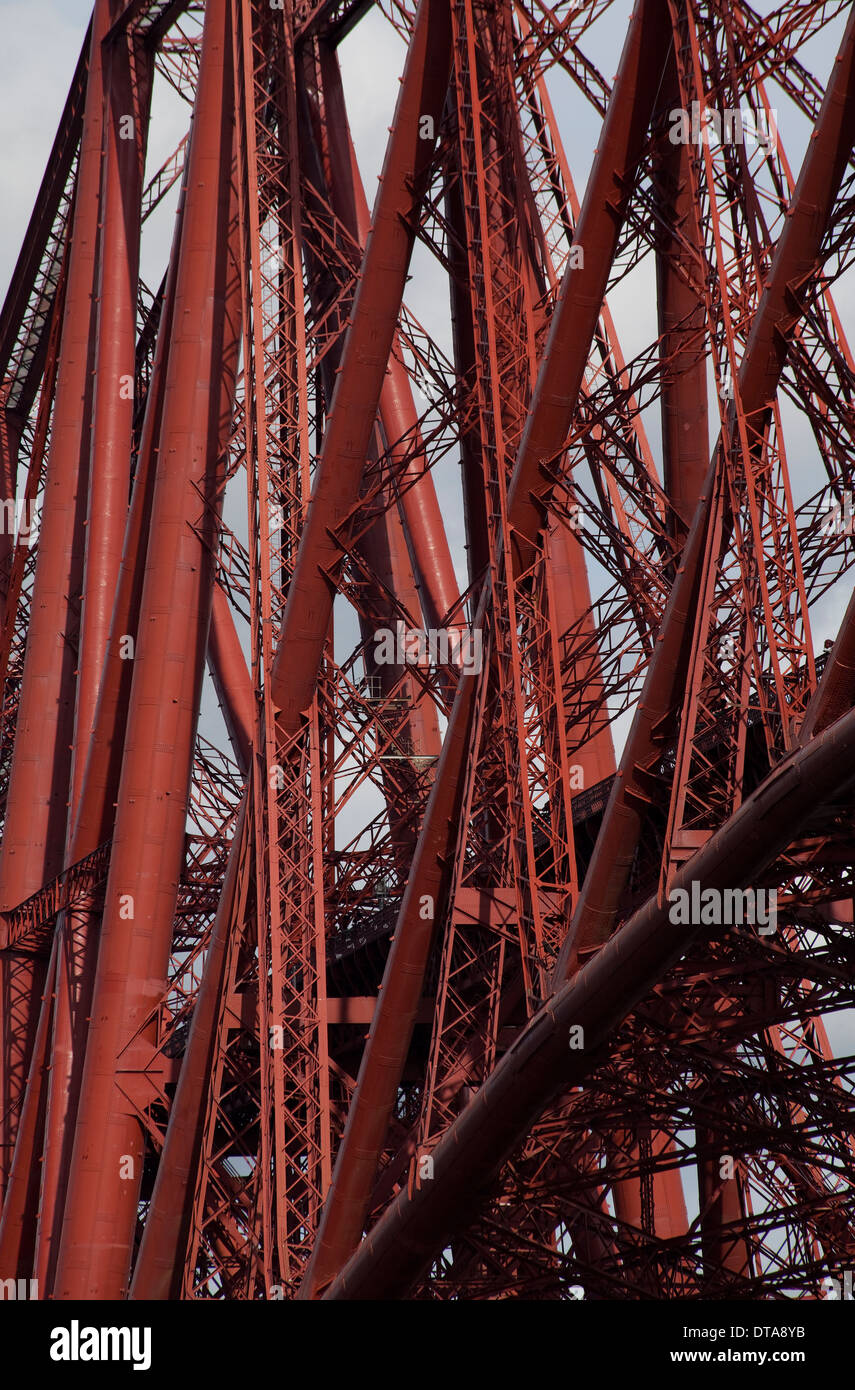 Edinburgh, Forth Bridge über den Firth of Forth Foto Stock