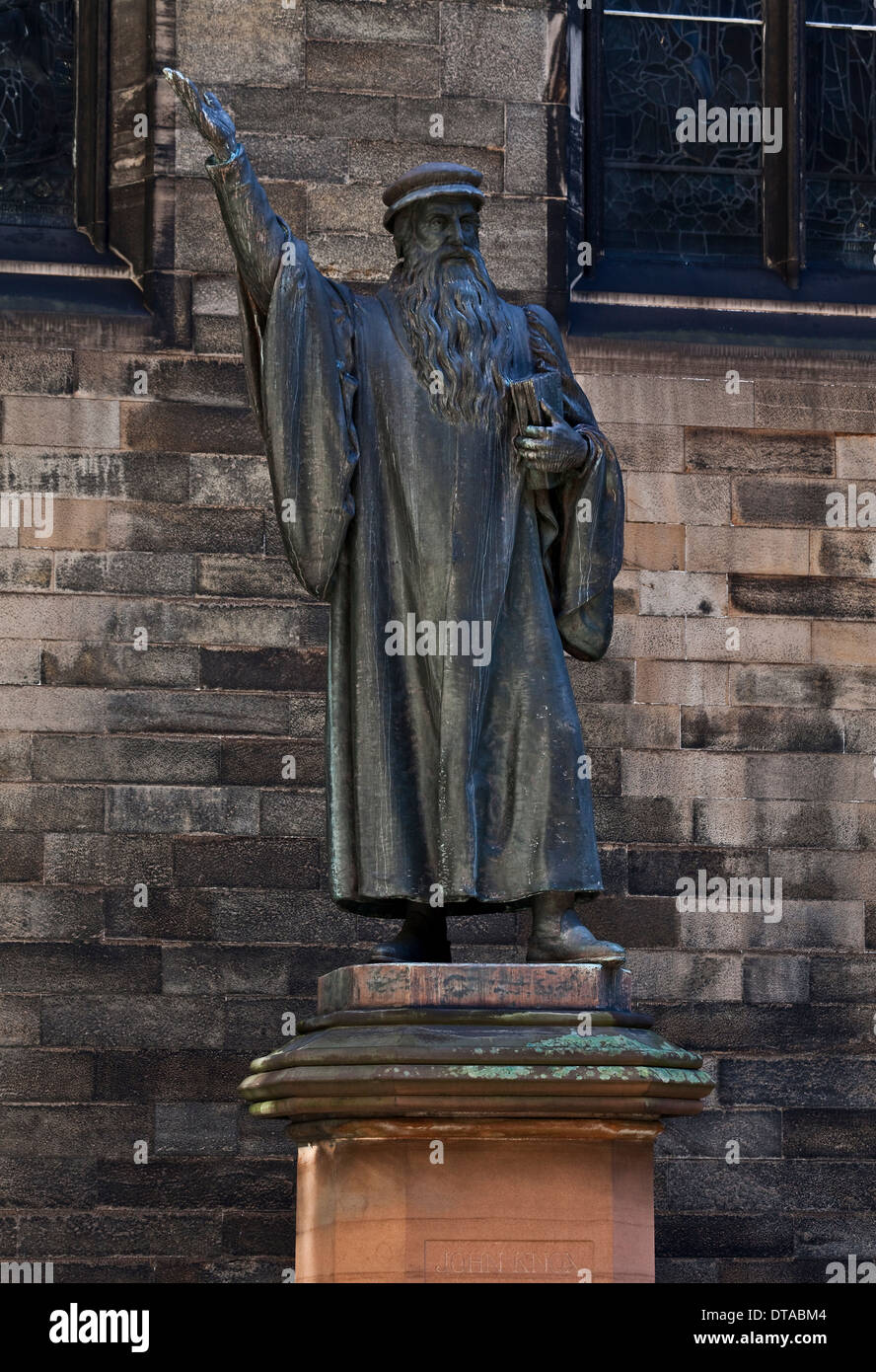 Edinburgh, Universität, New College John Knox Denkmal Foto Stock