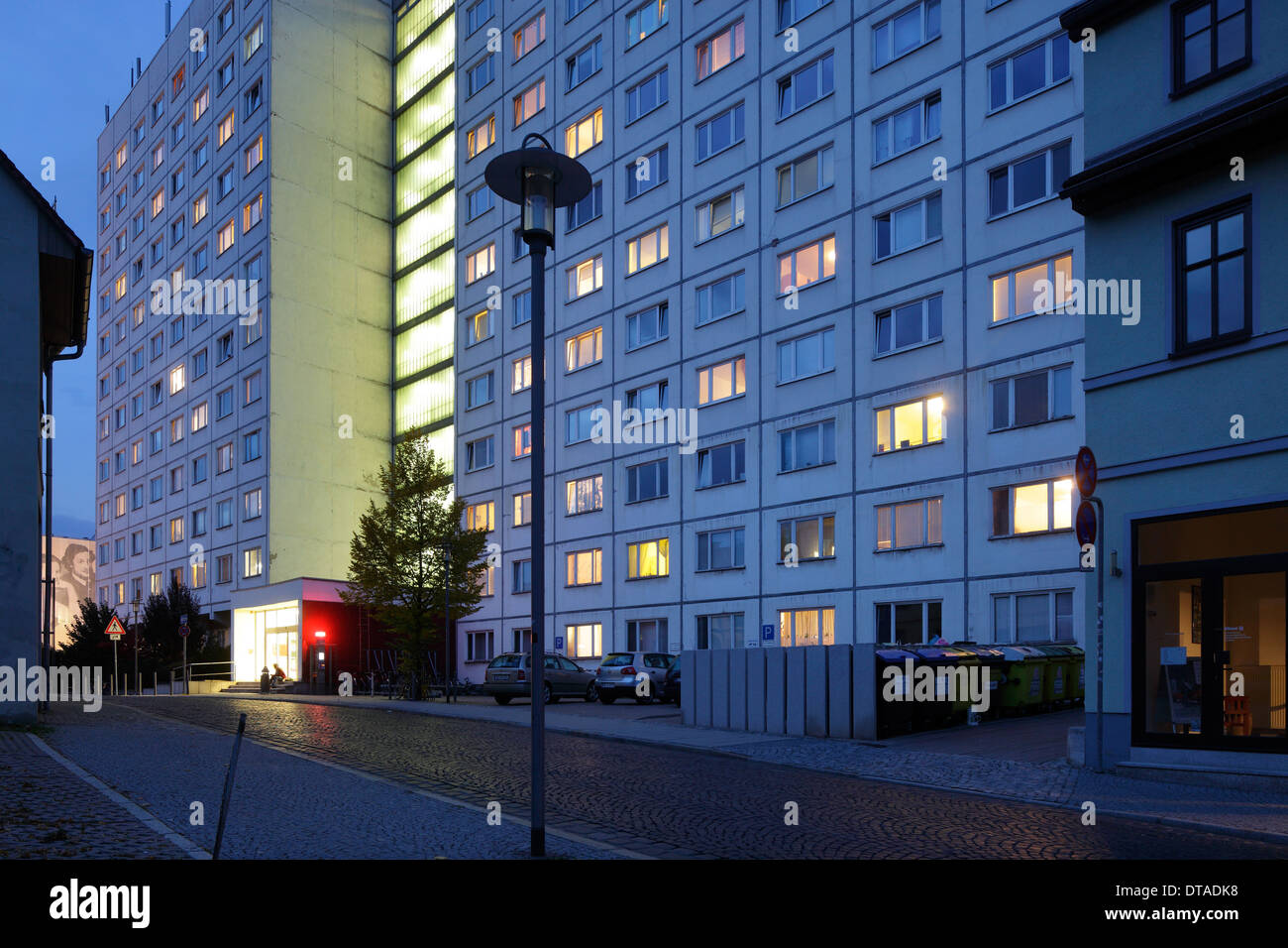Weimar, Germania, una piastra, che viene utilizzato come una residenza per studenti Foto Stock