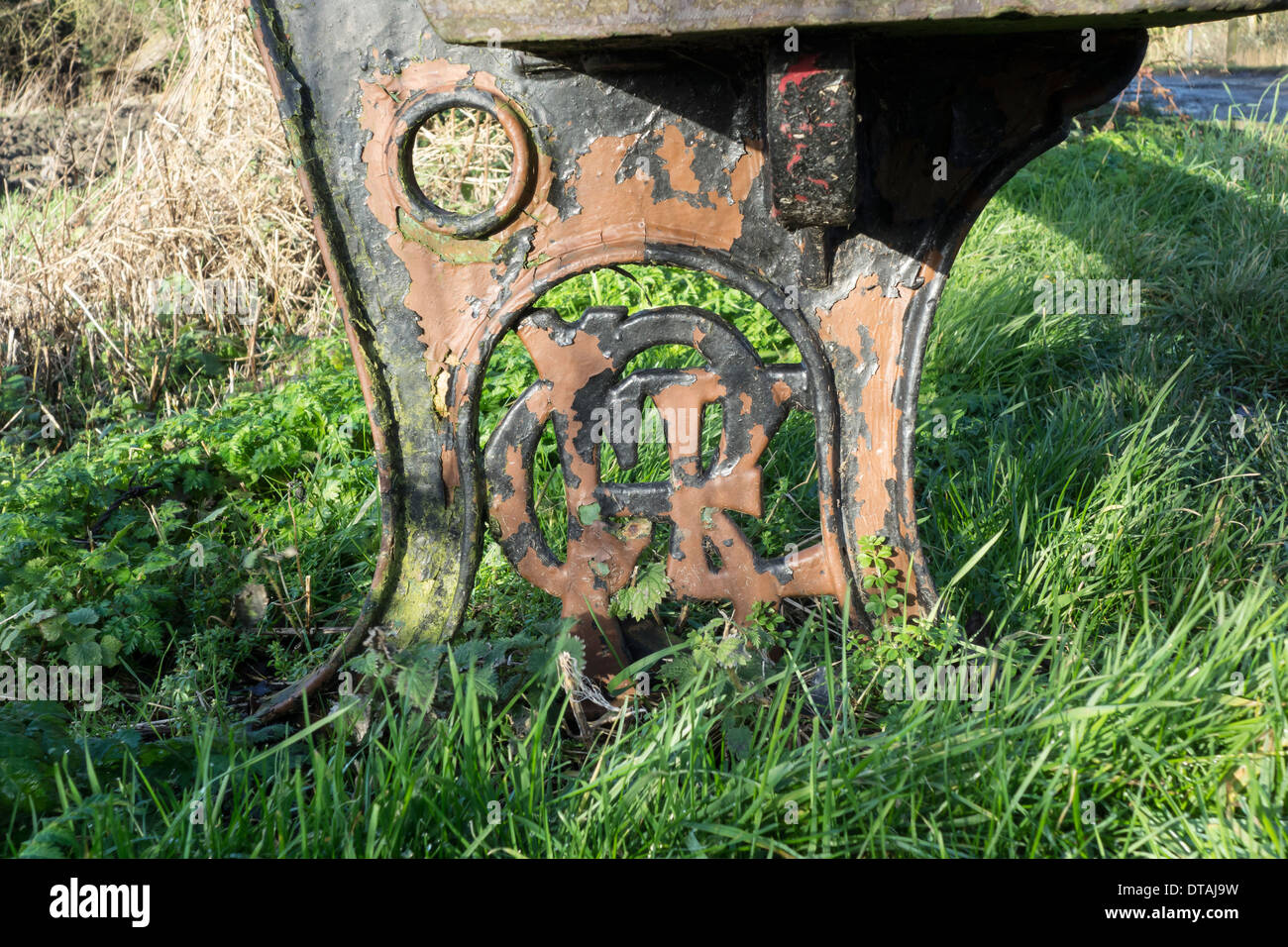 Grande Regione Est ferroviaria telaio sedile Foto Stock