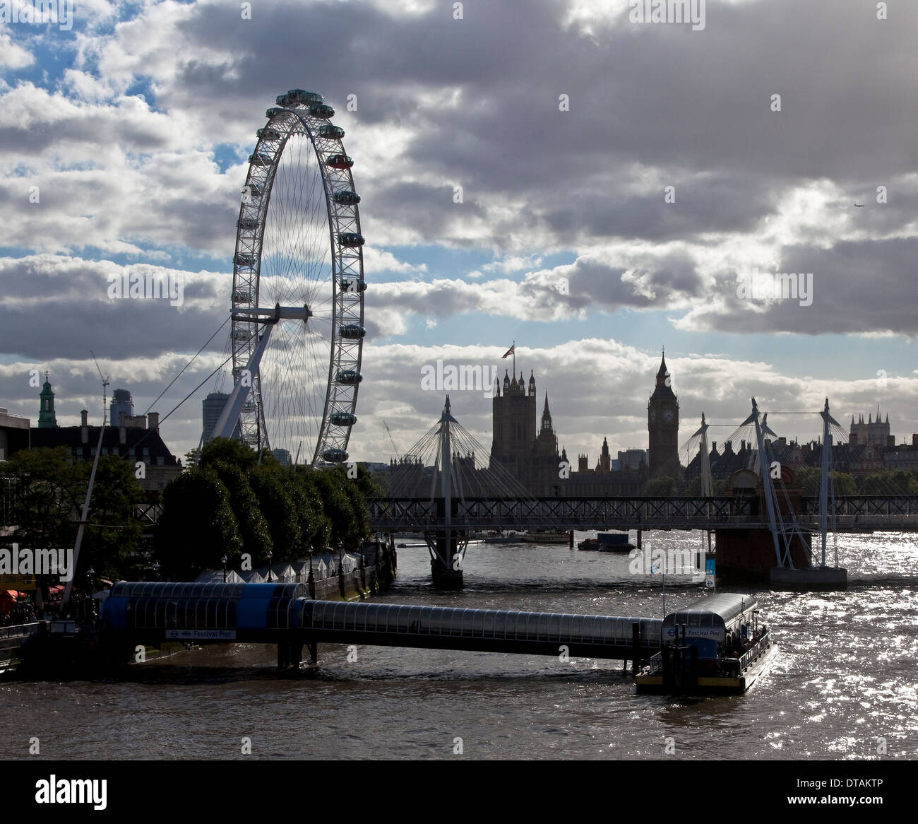 Londra, Themse-Panorama Foto Stock