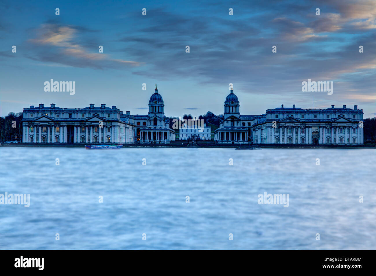 La Old Royal Naval College di Greenwich, Londra, Inghilterra Foto Stock