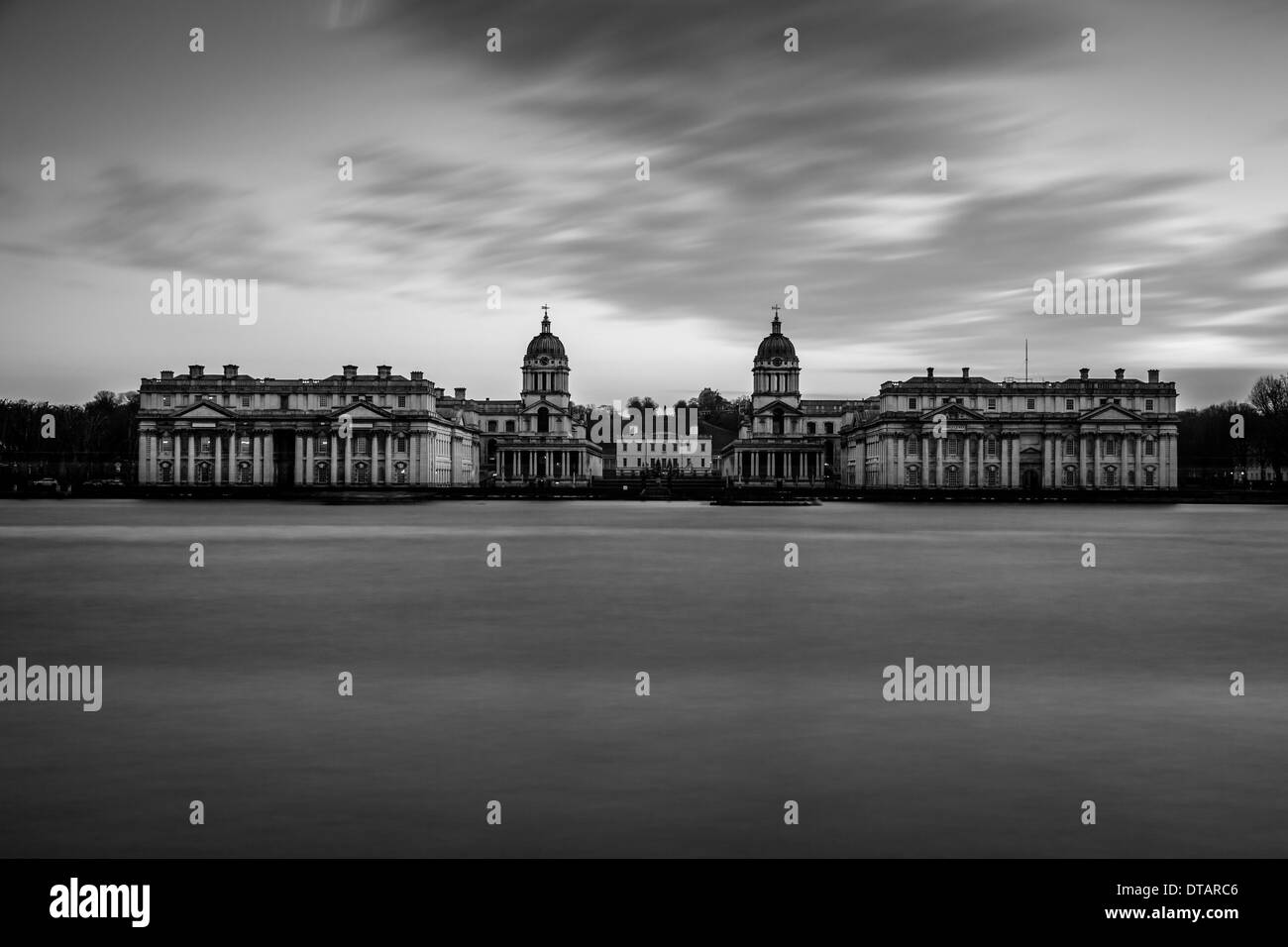 La Old Royal Naval College di Greenwich, Londra, Inghilterra Foto Stock