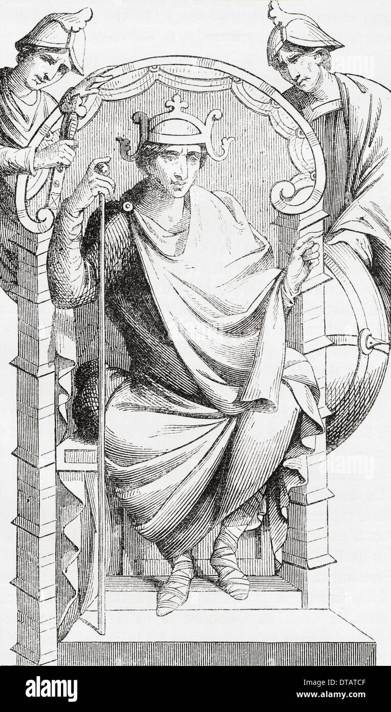 Ho Lothair o Lothar I , 795 - 855. L'imperatore dei romani e Re d'Italia. Foto Stock