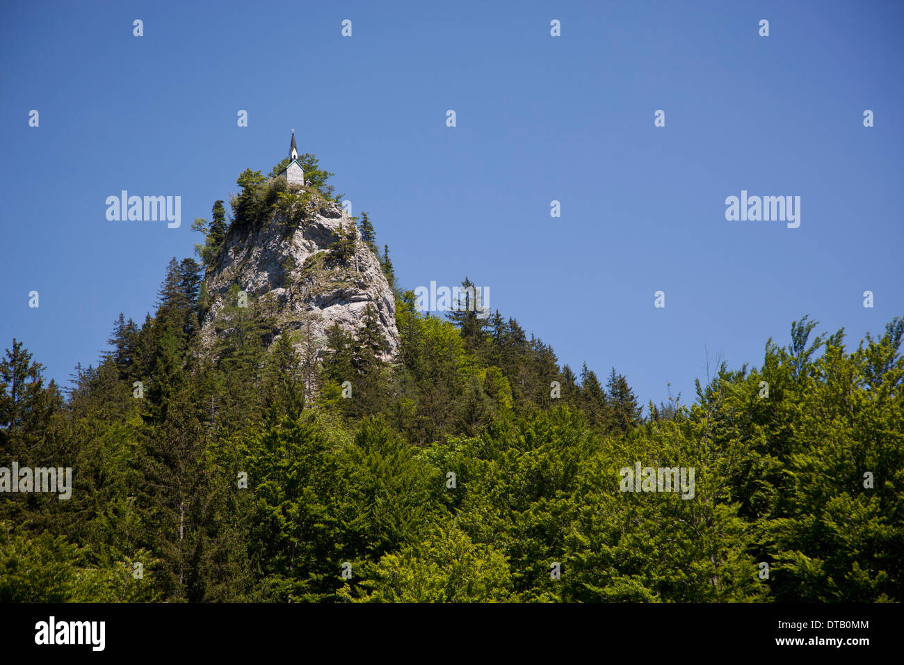 Veduta della chiesa con sky in background Foto Stock