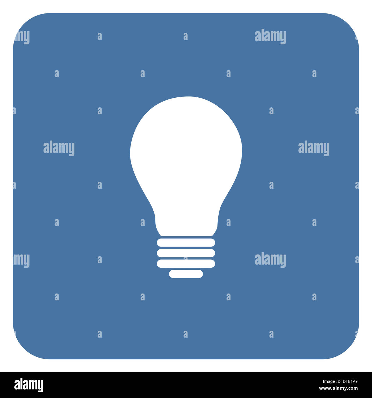 Basic lampadina lampada eco semplice piatto design. Foto Stock