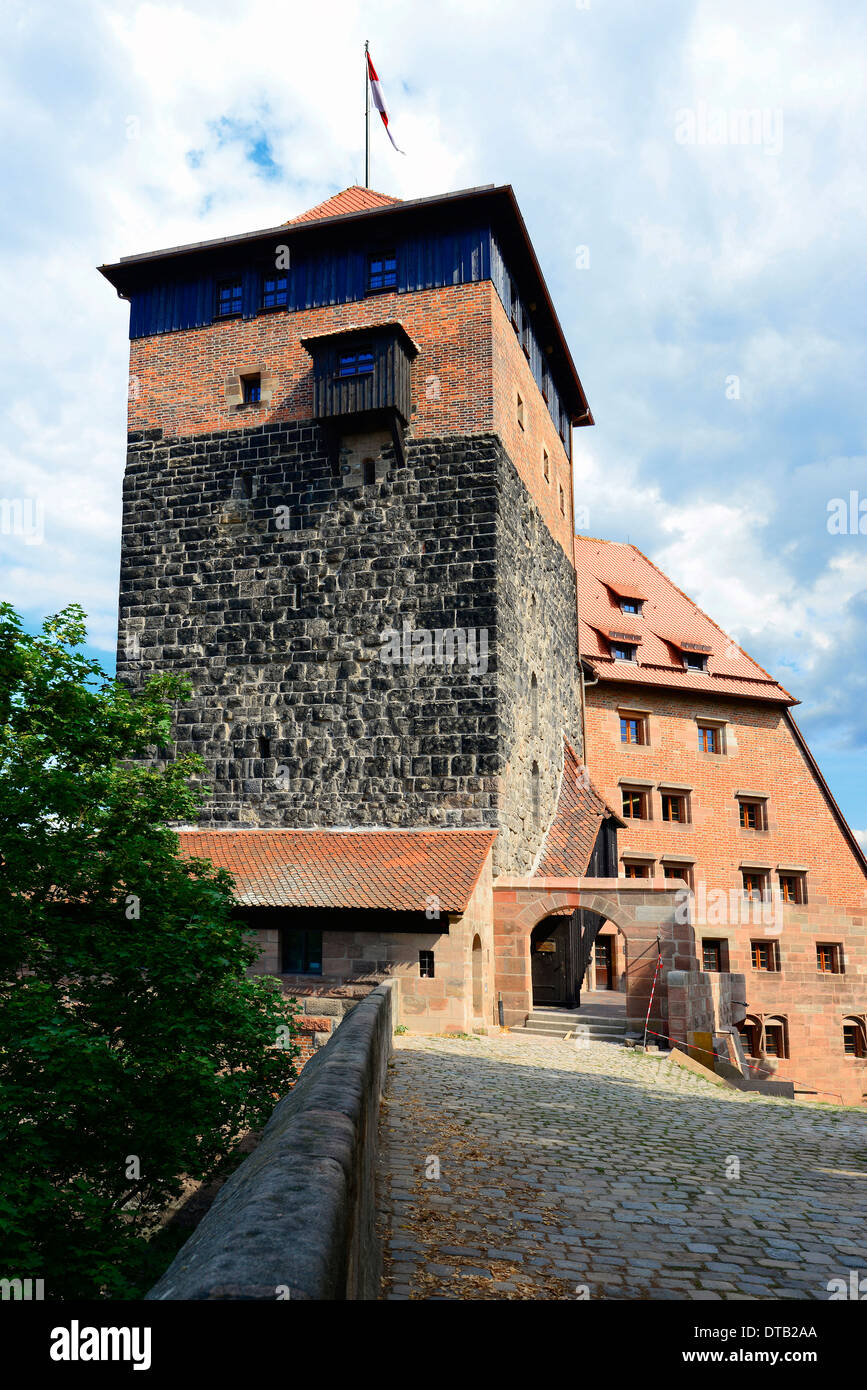 Il Castello di Norimberga Nürnberg Germania Deutschland DE Foto Stock