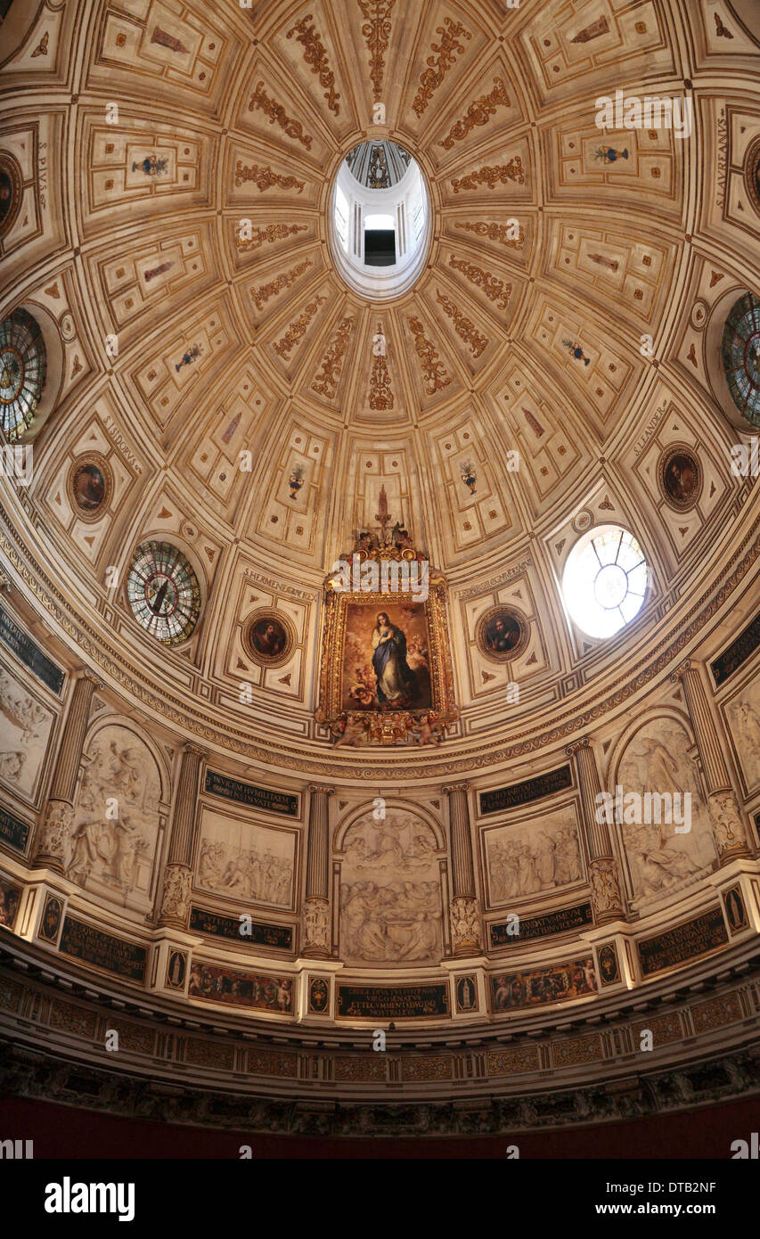 L'immacolata (Immacolata Concezione) Sala Capitolare Capitolo (Casa) Siviglia Cattedrale (Catedral) Siviglia, in Andalusia, Spagna. Foto Stock