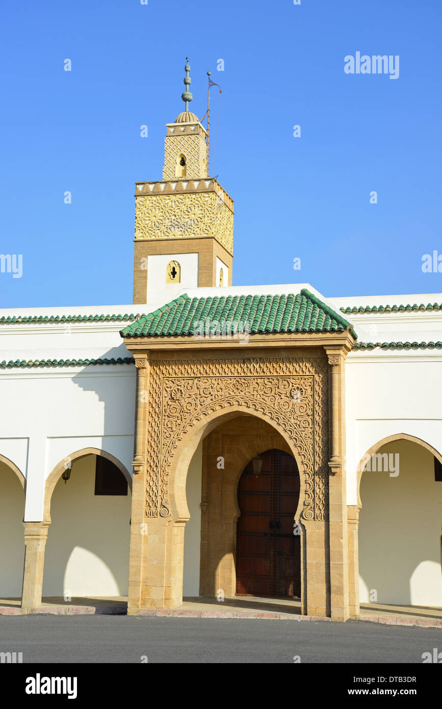 Moschea Reale, Palazzo Reale di Rabat, Rabat, Rabat-Salé-Zemmour-Zaer regione, il Regno del Marocco Foto Stock