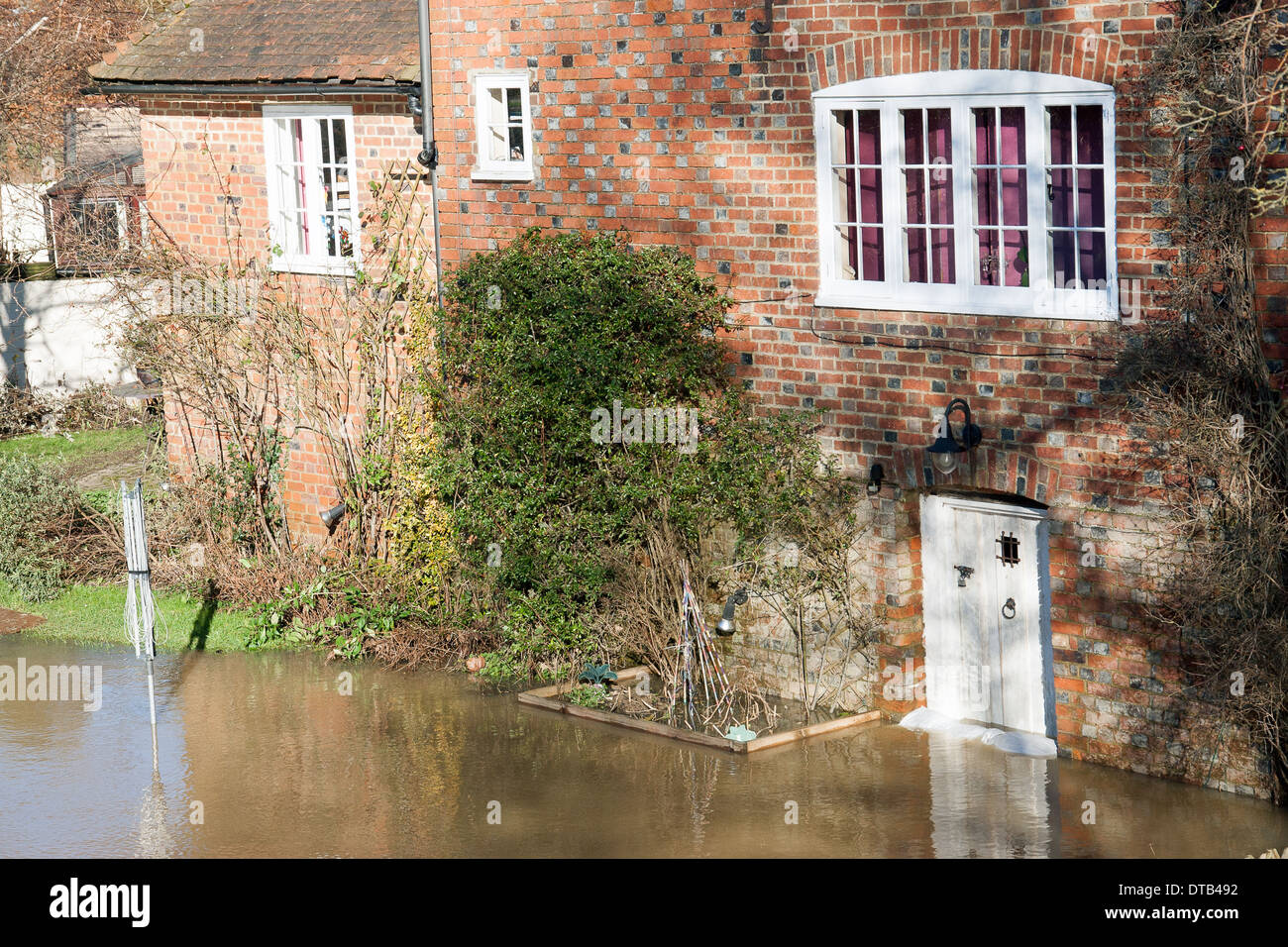 Inondazione Yalding Kent England Regno Unito Europa Foto Stock