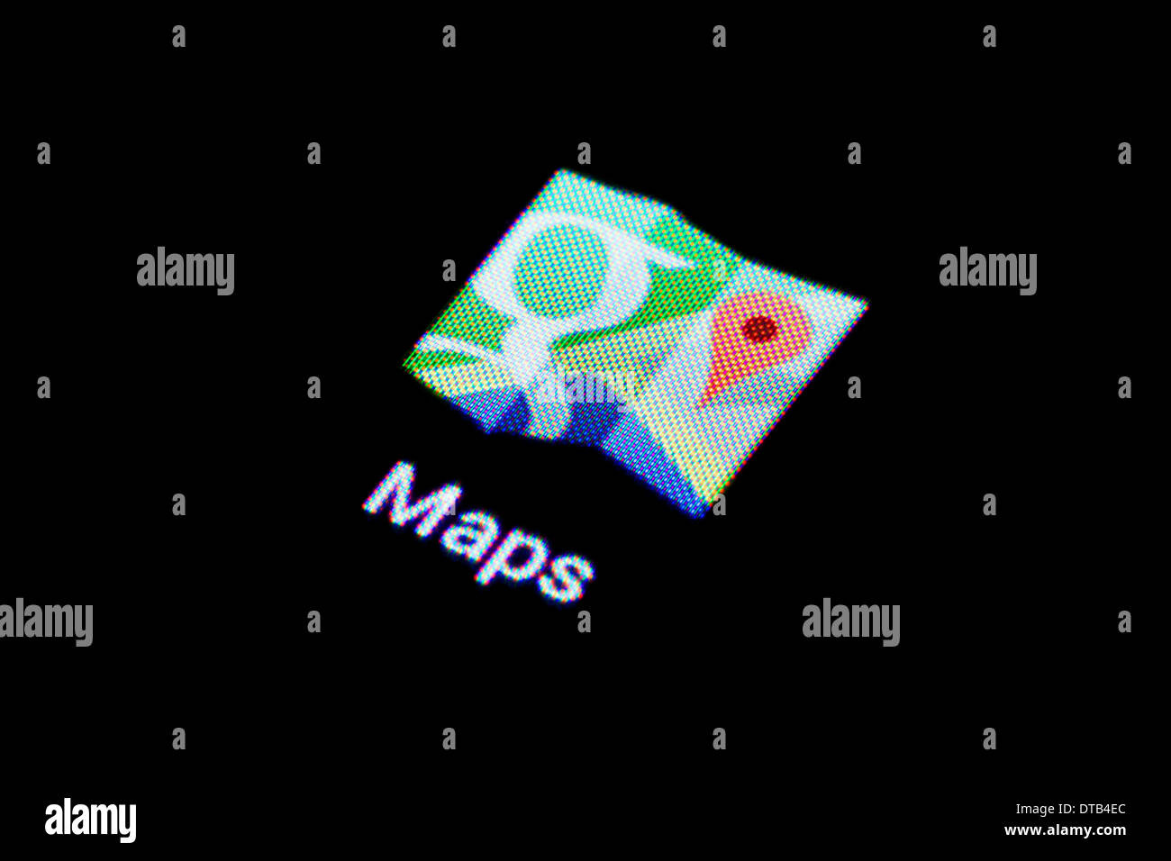 Berlino, Germania, icona app per Google Maps su uno smartphone Foto Stock