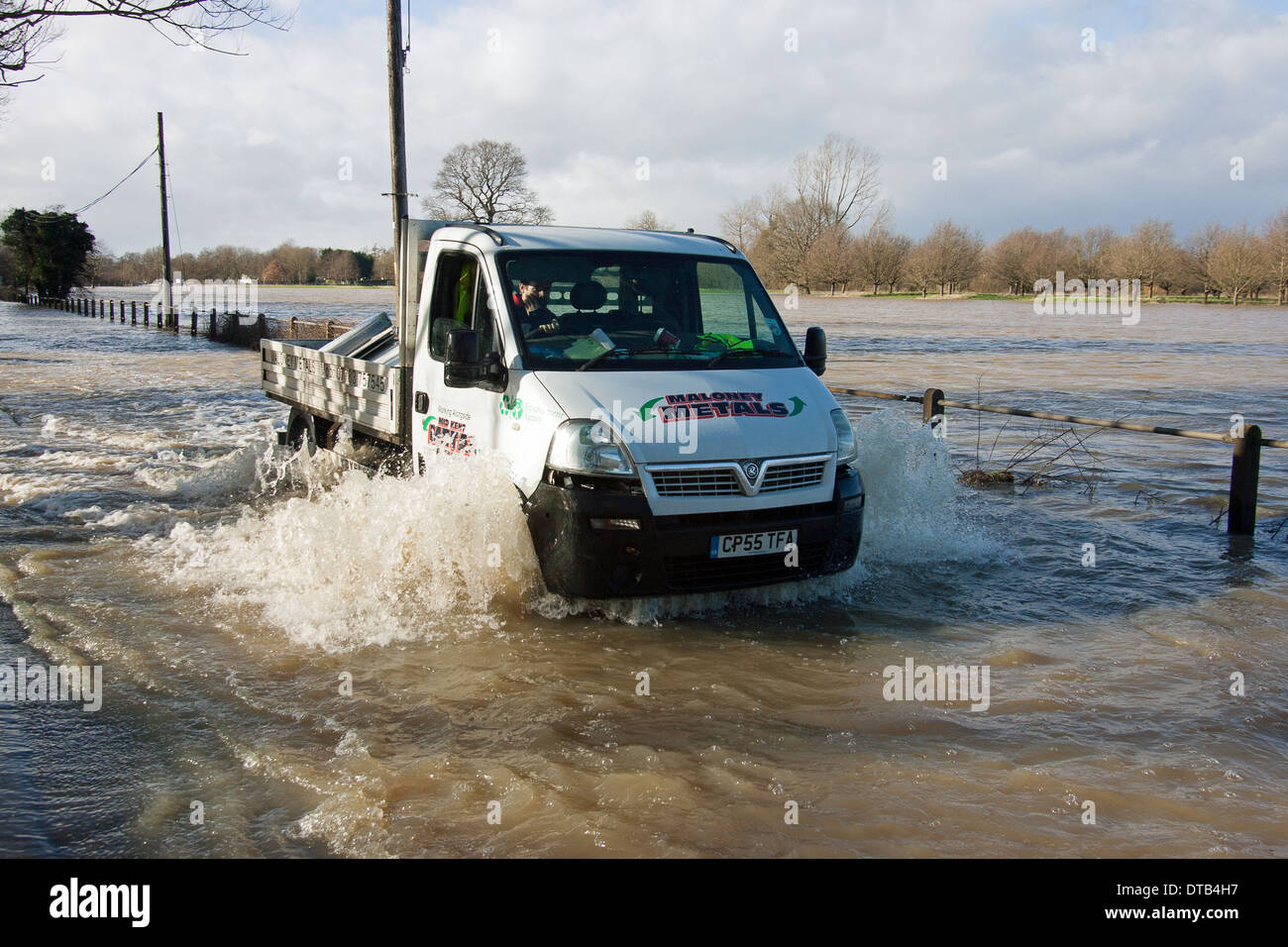 Inondazione Yalding Kent England Regno Unito Europa Foto Stock