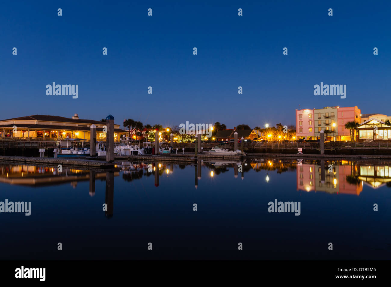 Fernandina Beach Skyline, Amelia Island, Florida Foto Stock