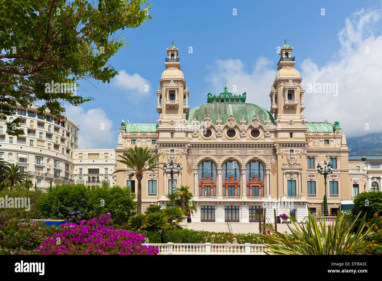 Salle Garnie - gioco d'azzardo e di un complesso di intrattenimenti con il casinò e il teatro lirico di Monte Carlo, Monaco. Foto Stock