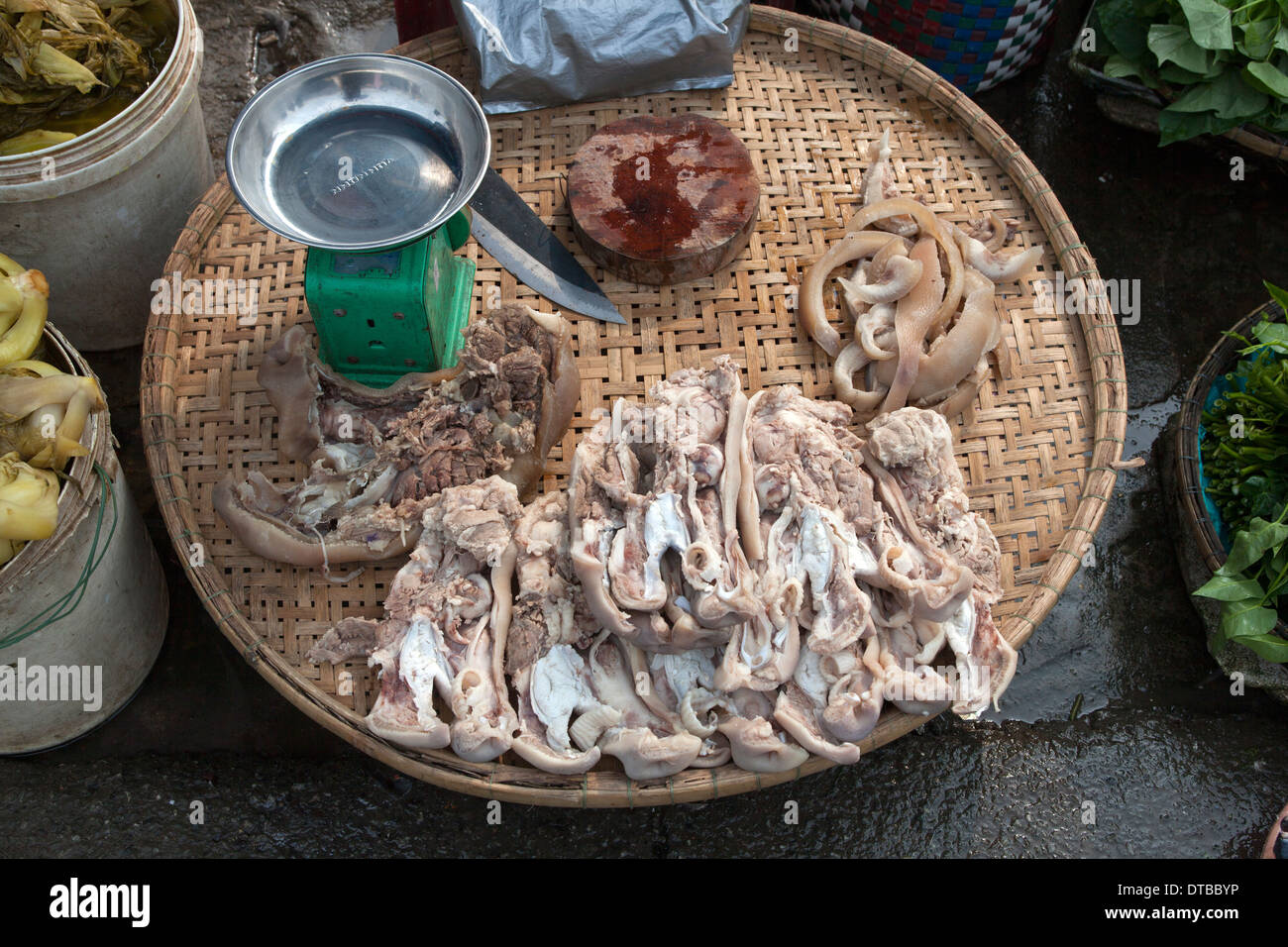 Dong Ba Market Hue Vietnam Foto Stock